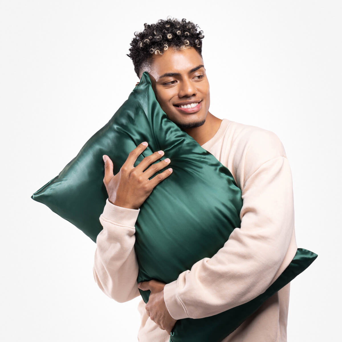 Silk Pillowcase - Forest Green