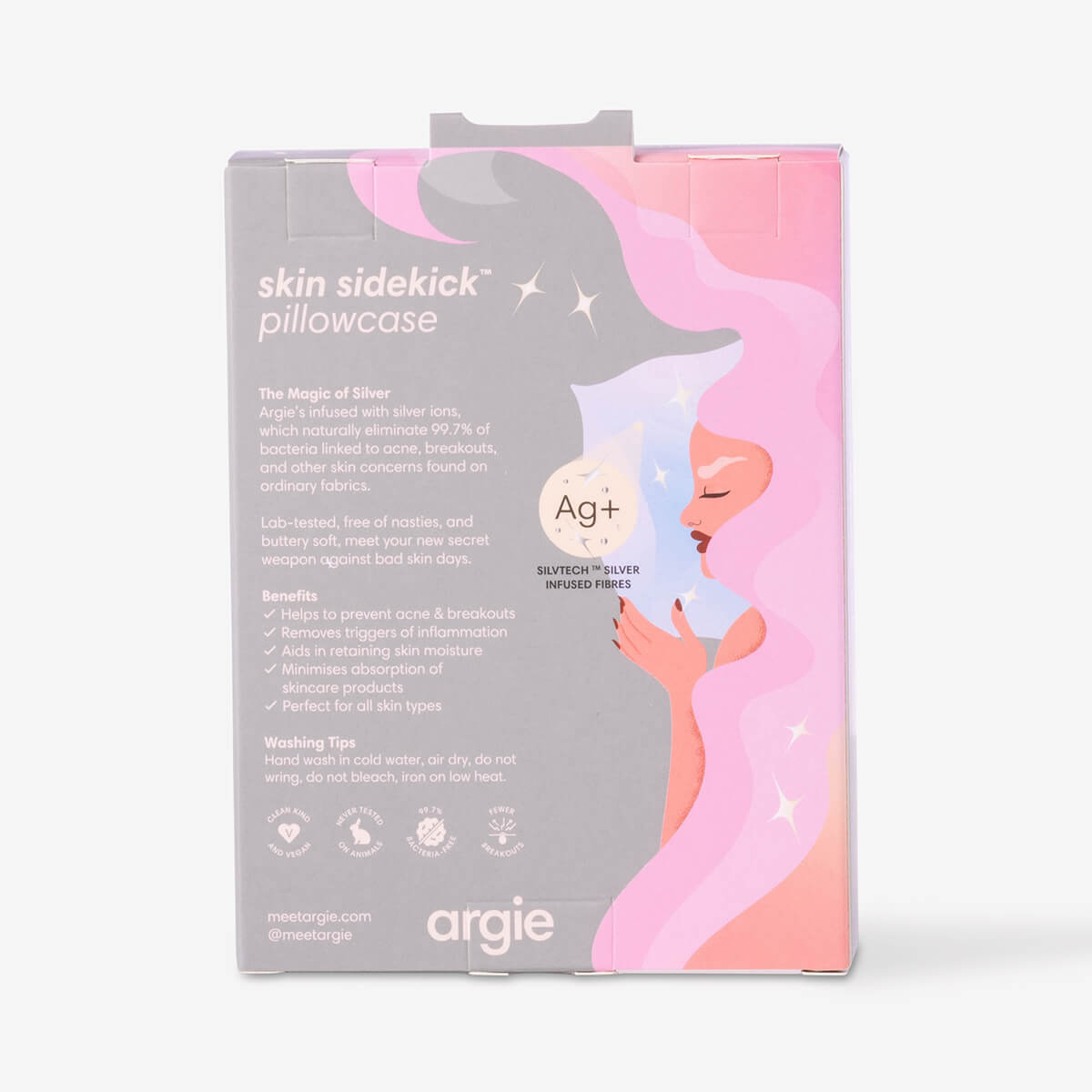 Silk Pillowcase - Cloud Silver
