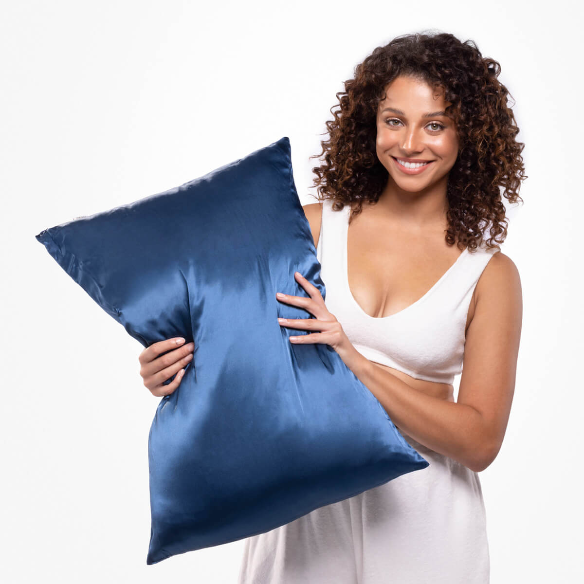 Silk Pillowcase - Navy Blue
