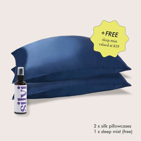 Silvi Silk Pillowcases & Free Sleep Mist
