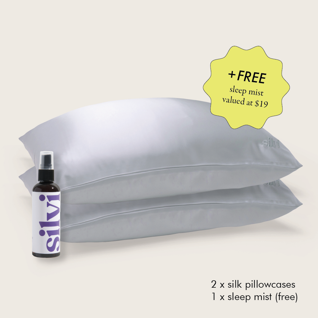 Silvi Silk Pillowcases & Free Sleep Mist